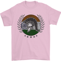 India Bodybuilding Flag Gym Training Indian Mens T-Shirt 100% Cotton Light Pink