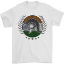 India Bodybuilding Flag Gym Training Indian Mens T-Shirt 100% Cotton White