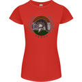 India Bodybuilding Flag Gym Training Indian Womens Petite Cut T-Shirt Red