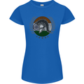 India Bodybuilding Flag Gym Training Indian Womens Petite Cut T-Shirt Royal Blue