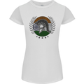 India Bodybuilding Flag Gym Training Indian Womens Petite Cut T-Shirt White
