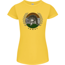 India Bodybuilding Flag Gym Training Indian Womens Petite Cut T-Shirt Yellow