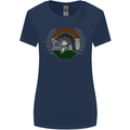 India Bodybuilding Flag Gym Training Indian Womens Wider Cut T-Shirt Navy Blue