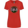 India Bodybuilding Flag Gym Training Indian Womens Wider Cut T-Shirt Red