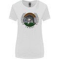 India Bodybuilding Flag Gym Training Indian Womens Wider Cut T-Shirt White