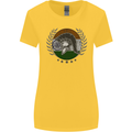 India Bodybuilding Flag Gym Training Indian Womens Wider Cut T-Shirt Yellow