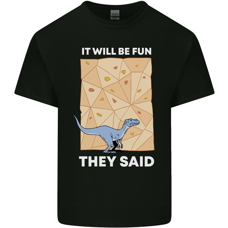 Indoor Rock Climbing Wall Funny Dinosaur T-Rex Kids T-Shirt Childrens Black