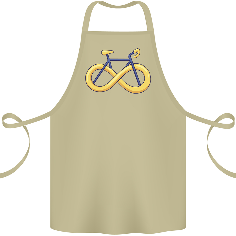 Infinity Bicycle Cotton Apron 100% Organic Khaki