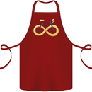 Infinity Bicycle Cotton Apron 100% Organic Maroon
