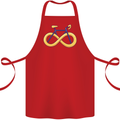 Infinity Bicycle Cotton Apron 100% Organic Red