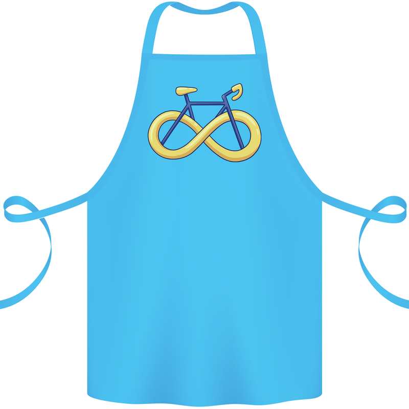 Infinity Bicycle Cotton Apron 100% Organic Turquoise