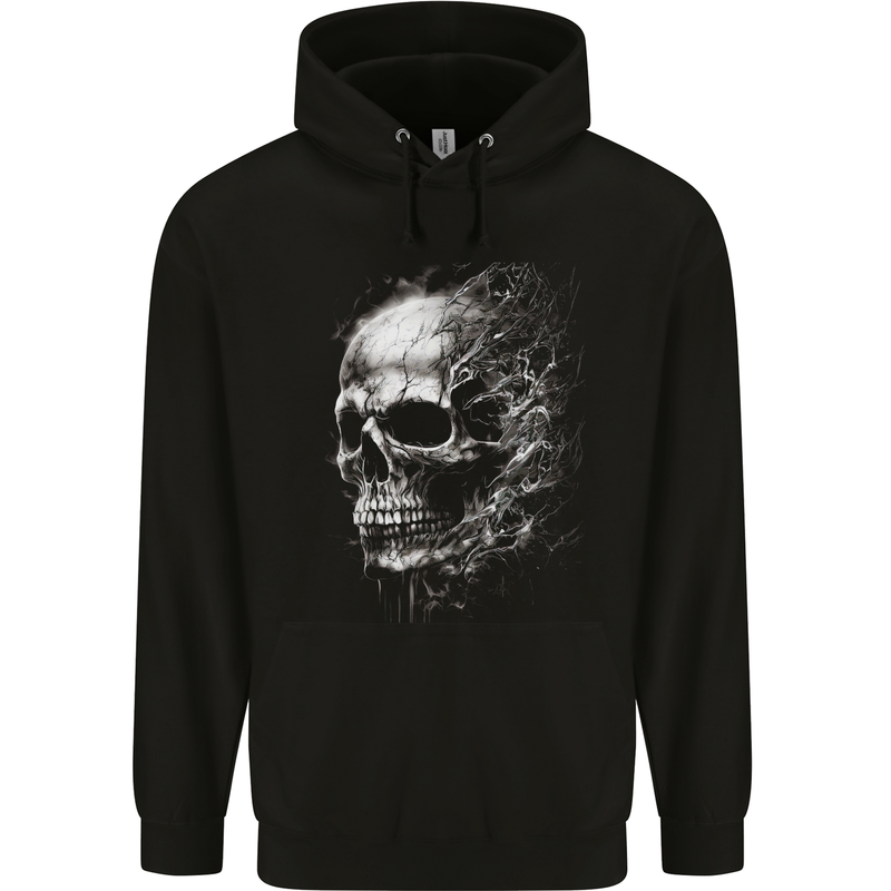Interdimensional Skull Mens 80% Cotton Hoodie Black