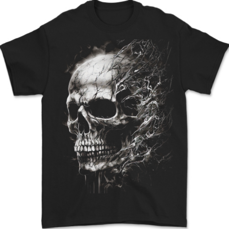 Interdimensional Skull Mens T-Shirt 100% Cotton BLACK