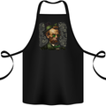 Irish Abraham Lincoln Funny St Patricks Day Cotton Apron 100% Organic Black