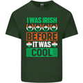 Irish Before It Was Cool Funny St Patricks Day Mens Cotton T-Shirt Tee Top Forest Green
