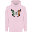 Irish Butterfly Ireland Ire Childrens Kids Hoodie Light Pink