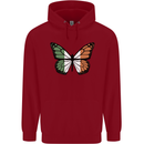 Irish Butterfly Ireland Ire Childrens Kids Hoodie Red