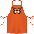 Irish Butterfly Ireland Ire Cotton Apron 100% Organic Orange