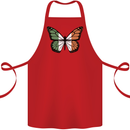 Irish Butterfly Ireland Ire Cotton Apron 100% Organic Red