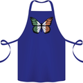 Irish Butterfly Ireland Ire Cotton Apron 100% Organic Royal Blue