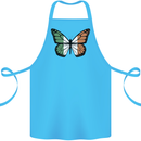 Irish Butterfly Ireland Ire Cotton Apron 100% Organic Turquoise