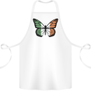 Irish Butterfly Ireland Ire Cotton Apron 100% Organic White