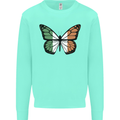 Irish Butterfly Ireland Ire Kids Sweatshirt Jumper Peppermint