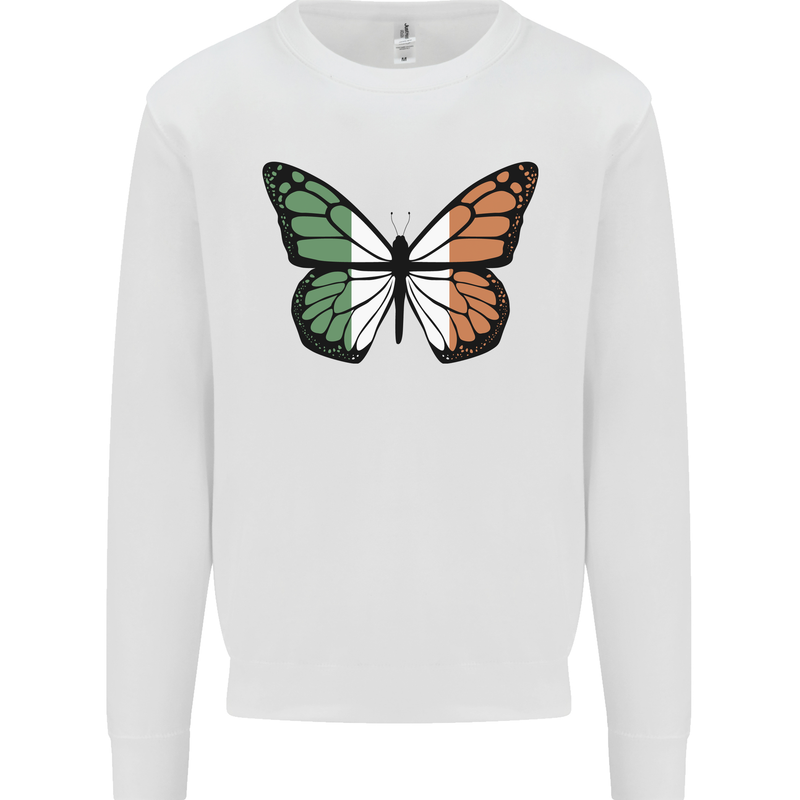 Irish Butterfly Ireland Ire Kids Sweatshirt Jumper White