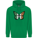 Irish Butterfly Ireland Ire Mens 80% Cotton Hoodie Irish Green