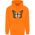 Irish Butterfly Ireland Ire Mens 80% Cotton Hoodie Orange