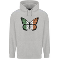 Irish Butterfly Ireland Ire Mens 80% Cotton Hoodie Sports Grey