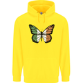 Irish Butterfly Ireland Ire Mens 80% Cotton Hoodie Yellow