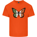 Irish Butterfly Ireland Ire Mens Cotton T-Shirt Tee Top Orange
