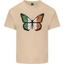 Irish Butterfly Ireland Ire Mens Cotton T-Shirt Tee Top Sand