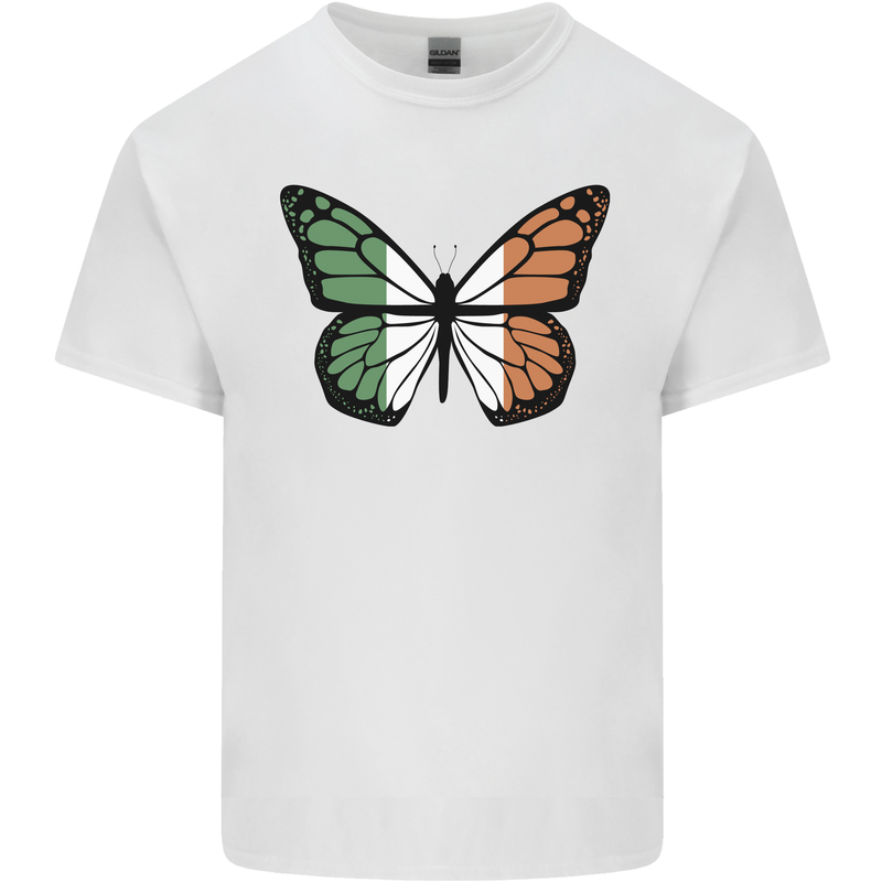 Irish Butterfly Ireland Ire Mens Cotton T-Shirt Tee Top White