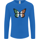 Irish Butterfly Ireland Ire Mens Long Sleeve T-Shirt Royal Blue