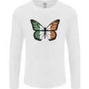 Irish Butterfly Ireland Ire Mens Long Sleeve T-Shirt White