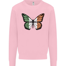Irish Butterfly Ireland Ire Mens Sweatshirt Jumper Light Pink