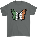 Irish Butterfly Ireland Ire Mens T-Shirt 100% Cotton Charcoal
