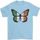 Irish Butterfly Ireland Ire Mens T-Shirt 100% Cotton Light Blue