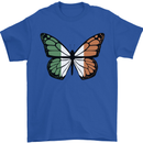 Irish Butterfly Ireland Ire Mens T-Shirt 100% Cotton Royal Blue