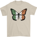 Irish Butterfly Ireland Ire Mens T-Shirt 100% Cotton Sand