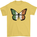 Irish Butterfly Ireland Ire Mens T-Shirt 100% Cotton Yellow