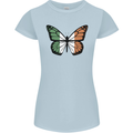 Irish Butterfly Ireland Ire Womens Petite Cut T-Shirt Light Blue