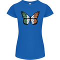 Irish Butterfly Ireland Ire Womens Petite Cut T-Shirt Royal Blue