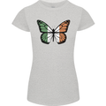 Irish Butterfly Ireland Ire Womens Petite Cut T-Shirt Sports Grey