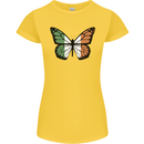 Irish Butterfly Ireland Ire Womens Petite Cut T-Shirt Yellow