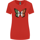 Irish Butterfly Ireland Ire Womens Wider Cut T-Shirt Red