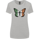 Irish Butterfly Ireland Ire Womens Wider Cut T-Shirt Sports Grey