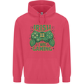 Irish I Was Gaming St Patricks Day Funny Gamer Childrens Kids Hoodie Heliconia